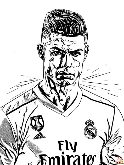 ronaldo colouring pages to print